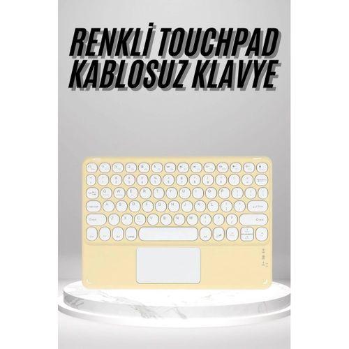 Touchpad Uyumlu Bluetooth Klavye Slim Kablosuz Wifi Q Klavye