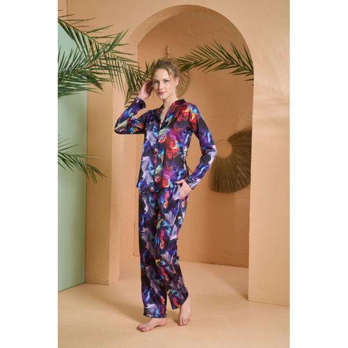Pjs 27079 Kadın Düğmeli Pijama Takımı