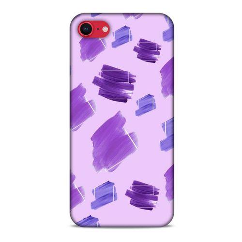 Apple iPhone SE 2020 Uyumlu Kılıf Mor Delisi (25) Antişok Kapak Suluboya