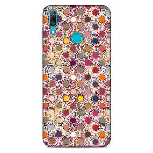 Huawei Y7 2019 Kılıf Pastel Renkler (36) Glitter Kılıf Sarı Pembe