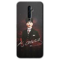 OPPO Oppo Reno 2z Kılıf HD Desen Baskılı Arka Kapak - Kemal Atatürk