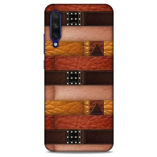 Xiaomi Mi A3 Kılıf Patchwork (33) Hybrid Kılıf Kahve Toz Pembe