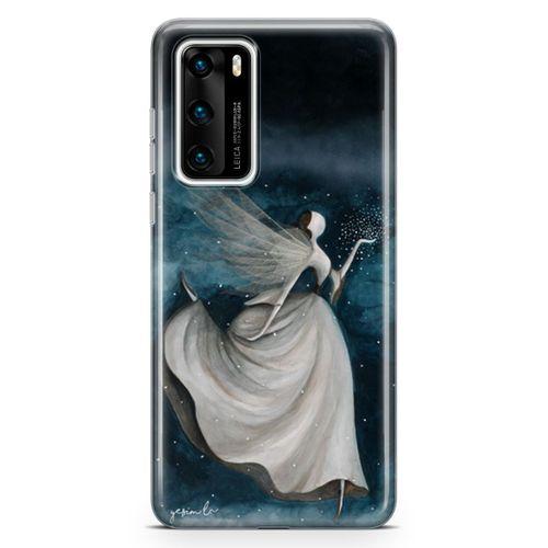Huawei P40 Kılıf Gece Perisi Arka Kapak Koruma Desenli Full Koruyucu
