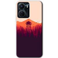 Vivo Y16 Kılıf HD Desen Baskılı Arka Kapak - Gözlem Kulesi