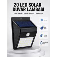 Su Geçirmez Ip65 20 Led Solar Sensörlü Bahçe Ve Veranda Aydınlatma Yeni Nesil