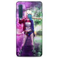 Samsung Galaxy A9 2018 Uyumlu Kılıf Harley Quinn (30) Silicone Case Koyu kahverengi