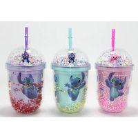 Stitch Figürlü Pipetli Kapaklı Kupa Bardak Alk5110