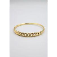 Taşlı Vip Bilezik - Altın