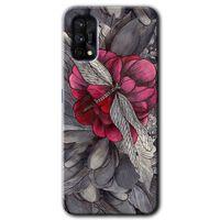 Realme 7 Pro Kılıf Baskılı Kapak - kelebek Ömrü + 5D Tam Kaplayan Cam