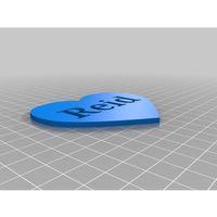 Kalp İçinde İsim 3 (Bu ürün Sadece Plastik parçadır - Almadan Önce Soru Sorabilirsiniz)