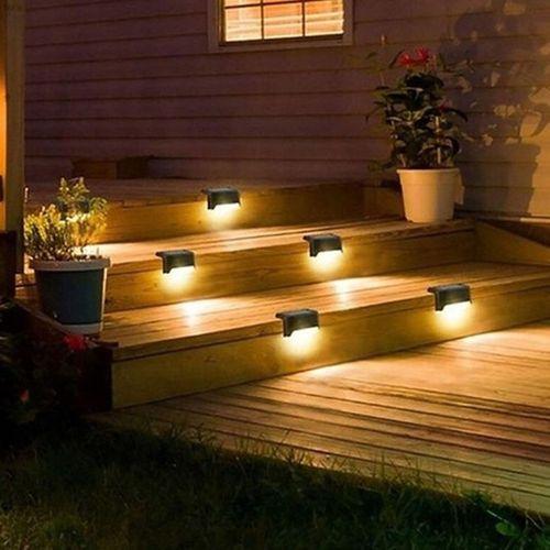 Güneş Enerjili Solar Köşebent 4 Adet Bahçe Aydınlatma