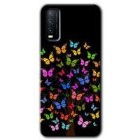 MRCİLETİSİM Vivo Y20s Kılıf HD Desen Baskılı Arka Kapak + Temperli Cam - Cacti Prairies