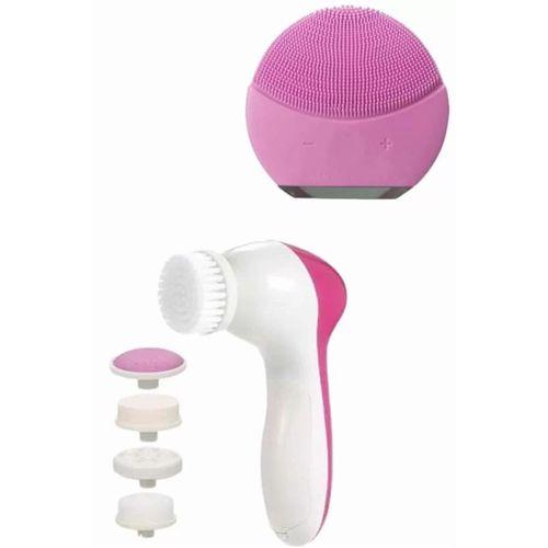 İkili Cilt Bakım Seti 5 Başlıklı Yüz Temizleme Ve Masaj Aleti Canlandırıcı Ve Onarıcı