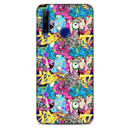 Graffitix (7) Desenli Silikon Kapak Huawei Honor 20 Lite Kılıf