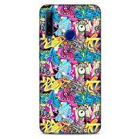 Graffitix (7) Desenli Silikon Kapak Huawei Honor 20 Lite Kılıf