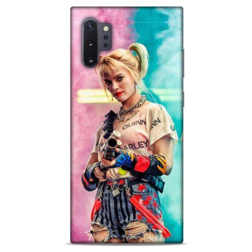 Samsung Galaxy Note 10 Plus Uyumlu Kılıf Harley Quinn (27) Tasarımlı Kılıf Kobalt mavisi