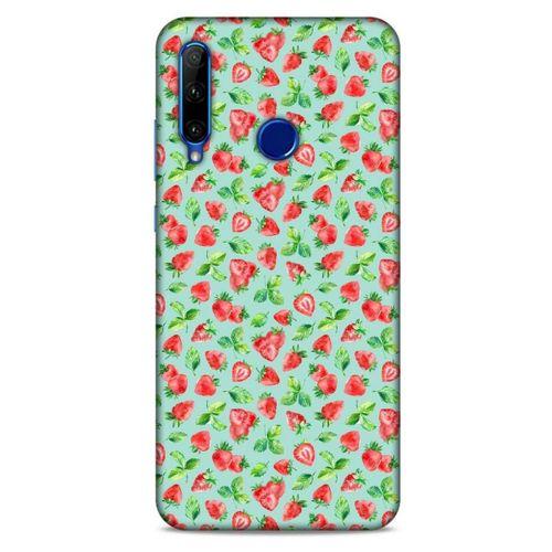 Frutix Çilek 02 Huawei Y6P Kılıf Desenli Silikon