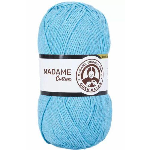 1 Adet Madame Cotton El Örgü İpi Yünü 100 gr 016 Turkuaz - mudanis
