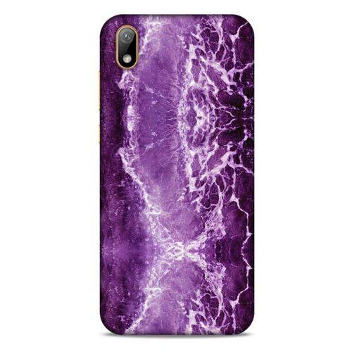 Mermer Desenli (18) Tema Telefon Kılıfları Mor Huawei Y5 2019 Kılıf