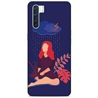 Oppo A91 Kılıf Depresyon (4) Koruma Kılıfı Açık Kahverengi