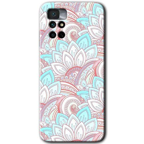 MRCİLETİSİM Xiaomi Redmi Note 11 4G Kılıf HD Desen Baskılı Arka Kapak+Temperli Cam - Çin Mandala 1