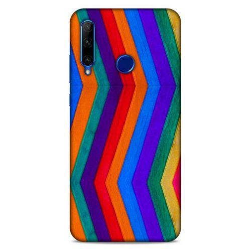 Lopard Huawei Y6P Uyumlu Kılıf Wood'X (25) Antişok Kapak Baskılı