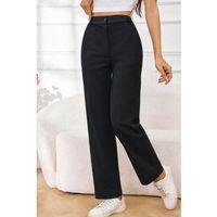 Kadın Yüksek Bel Paçaya Doğru Genişleyen Ithal Krep Pantolon