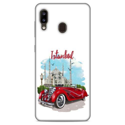Retro (22) Desen Tam Koruma Kılıfı Renkli Samsung Galaxy A20 Kılıf