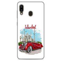 Retro (22) Desen Tam Koruma Kılıfı Renkli Samsung Galaxy A20 Kılıf