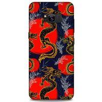 Samsung Galaxy S8 Plus Kılıf Dragons (30) Silicone Case Ejderha Cizimi