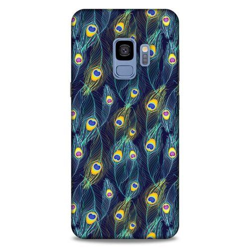 Samsung Galaxy S9 Kılıf Desenli Özel Seri Tüyler (10) Full Koruma Kılıfı