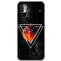 MRCİLETİSİM Xiaomi Redmi Note 10 5G Kılıf HD Desen Baskılı Arka Kapak + Temperli Cam - Kızıl Gezegen