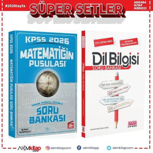 CBA Akademi 2026 KPSS Matematik ve AKM Dil Bilgisi Soru Bankası Seti 2 Kitap