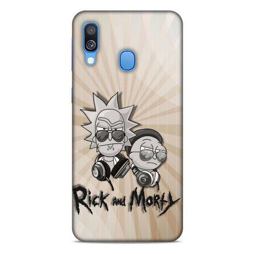Samsung Galaxy A40 Uyumlu Kılıf Rick And Morty (16) Kalın Kılıf Jessica