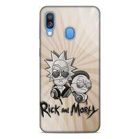 Samsung Galaxy A40 Uyumlu Kılıf Rick And Morty (16) Kalın Kılıf Jessica