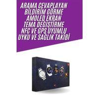 Unısex Yuvarlak Ekranlı 7 Kordonlu Akıllı Saat Gps Destekli Çoklu Kordon Seçeneği