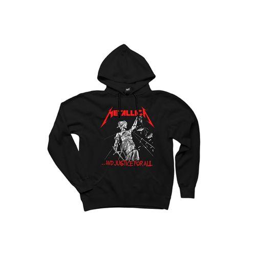Metallica And Justice For All Siyah Kapşonlu Sweatshirt Hoodie