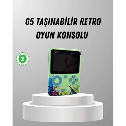 500 Oyunlu G5 Retro Mini Oyun Konsolu 3 İnç Ekran Ve Av Tv Desteği