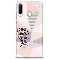 Huawei P30 Lite Kılıf HD Baskılı Kılıf - What You Do + Tam Ekran Koruyucu