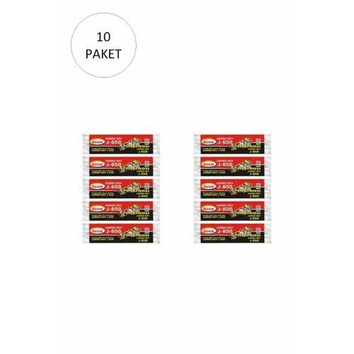 J-650 Jumbo Boy Çöp Torbası 80 x 110 cm 10 Lu Rulo x 10 Paket = 100 Adet (Siyah)