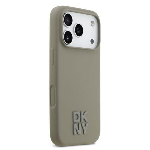 Apple iPhone 17 Pro Kılıf DKNY Orjinal Lisanslı M-safe Şarj Özellikli Metal Logolu Silikon Kapak