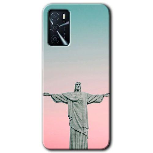 Oppo A16 Kılıf HD Desen Baskılı Arka Kapak + Temperli Cam - Rio