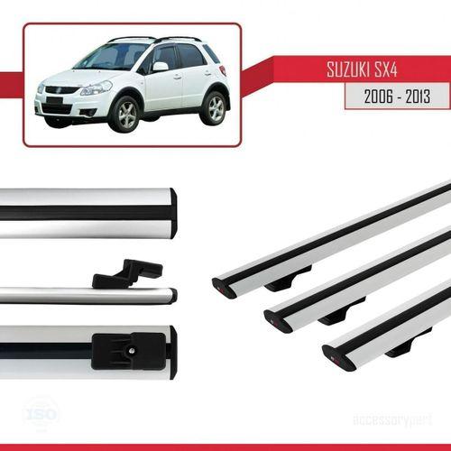 Suzuki SX4 2006-2013 Arası ile uyumlu Basic Model Ara Atkı Tavan Barı GRİ 3 ADET