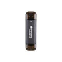Transcend ESD310 Portable 256GB Siyah SSD USB Type-A, Type-C (TS256GESD310C)