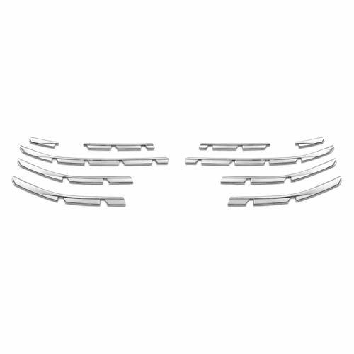 Renault Uyumlu Clio 5 2019- Ön Tampon Çıtası 10 Prç krom