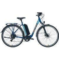 Carraro E-Line eComfort 28 Jant Unisex Elektrikli Şehir Bisikleti Mat Navy-Mavi-Turuncu 47 cm