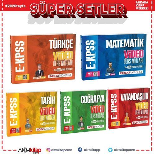 İndeks Akademi 2026 EKPSS Video Ders Notları Seti 5 Kitap