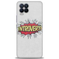 Realme 8 Kılıf HD Baskılı Kılıf - Introvert! + Tam Ekran Koruyucu