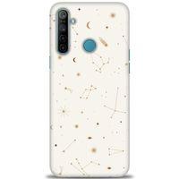 Realme 6i Kılıf HD Baskılı Kılıf - Yıldız Haritası + Tam Ekran Koruyucu