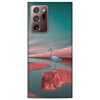 Lopard Samsung Galaxy Note 20 Ultra Uyumlu Kılıf Manipülasyon ☻ (21) Koruyucu Kapak Baskılı